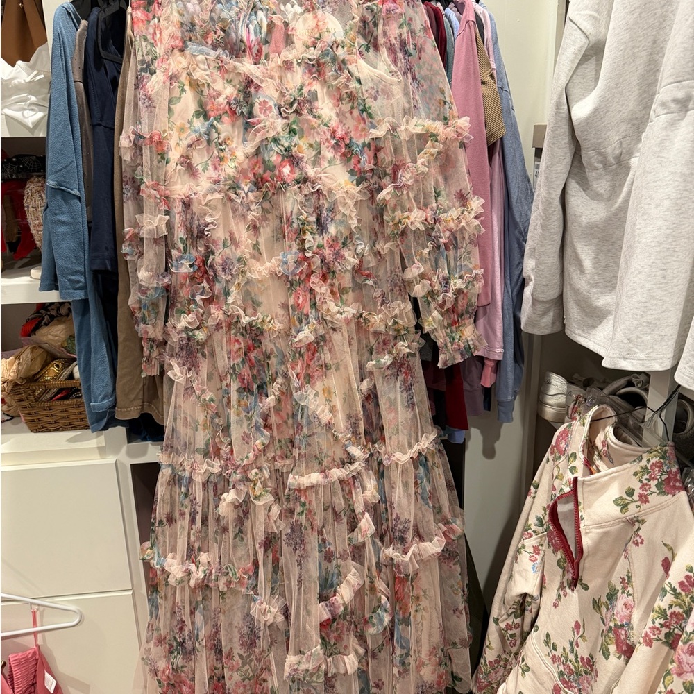 UNTAMED PETALS BY AMANDA JUDGE Floral Maxi Dress